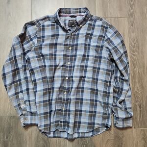 Marmot Shirt Mens Extra Large Blue Plaid Flannel Hiking Outdoor Long Sleeve